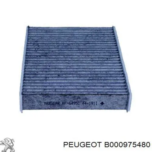 Купити B000975480 Peugeot/Citroen Фільтр салону вугільний