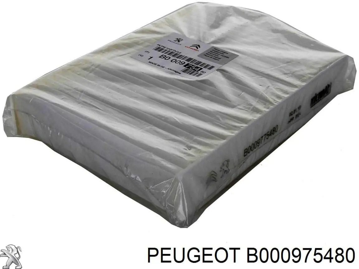B000975480 Peugeot/Citroen Внутрішньосалонний фільтр