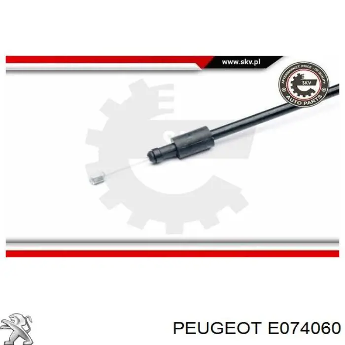 Трос стоянкового гальма задній лівий Peugeot/Citroen E074060 ціна, від 8.12 USD