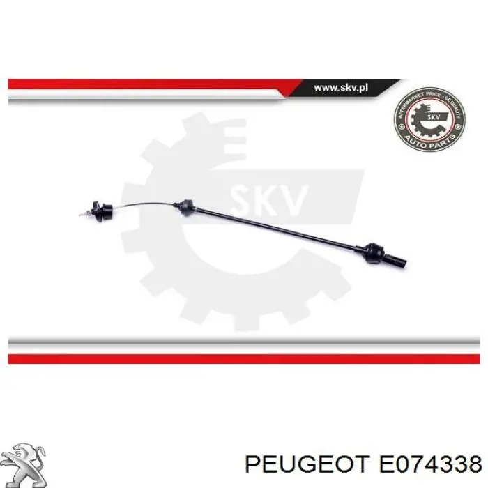 E074338 Peugeot/Citroen Трос зчеплення