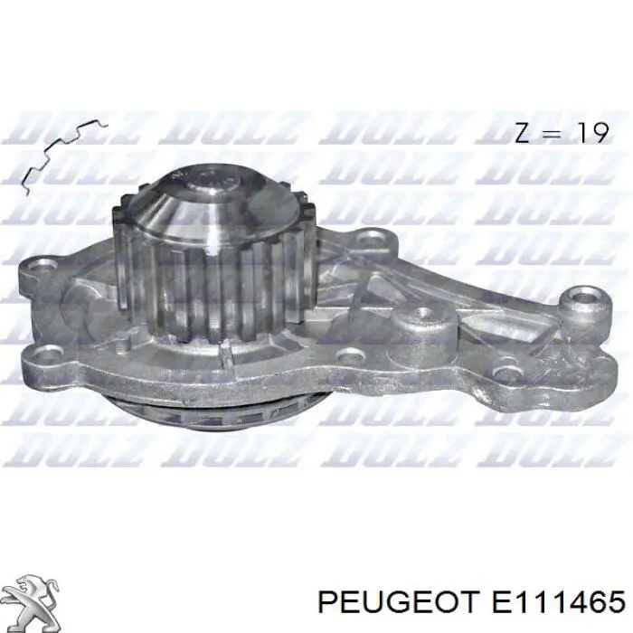 Помпа охолодження Peugeot/Citroen E111465 ціна, від 29.27 USD