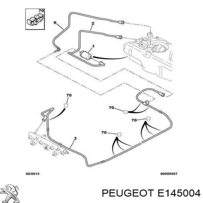 Купити E145004 Peugeot/Citroen Фільтр-відстійник палива грубої очистки