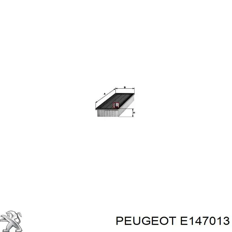 Купити E147013 Peugeot/Citroen Автомобільний фільтр повітря