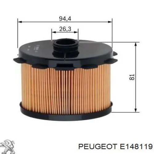 Фільтр паливний Peugeot/Citroen E148119