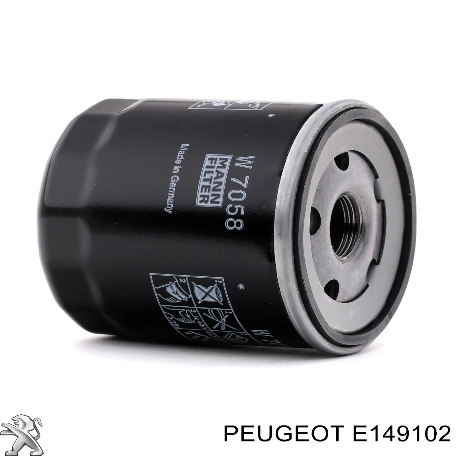 Масляний фільтр двигуна Peugeot/Citroen E149102 ціна, від 5.91 USD