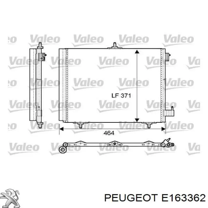 Конденсатор кондиціонера Peugeot/Citroen E163362 ціна, від 59.35 USD