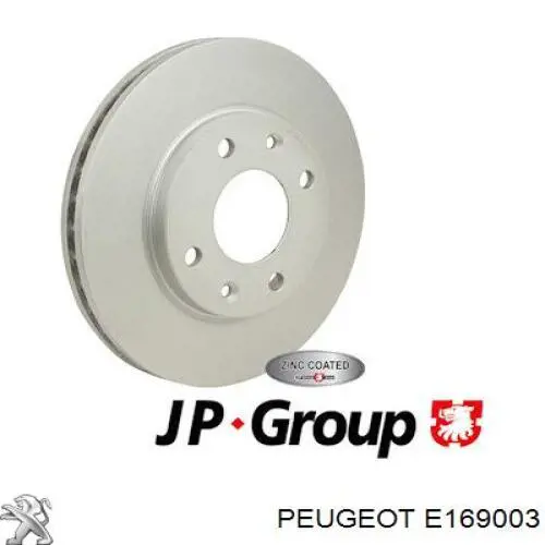 E169003 Peugeot/Citroen Гальмо дискове переднє