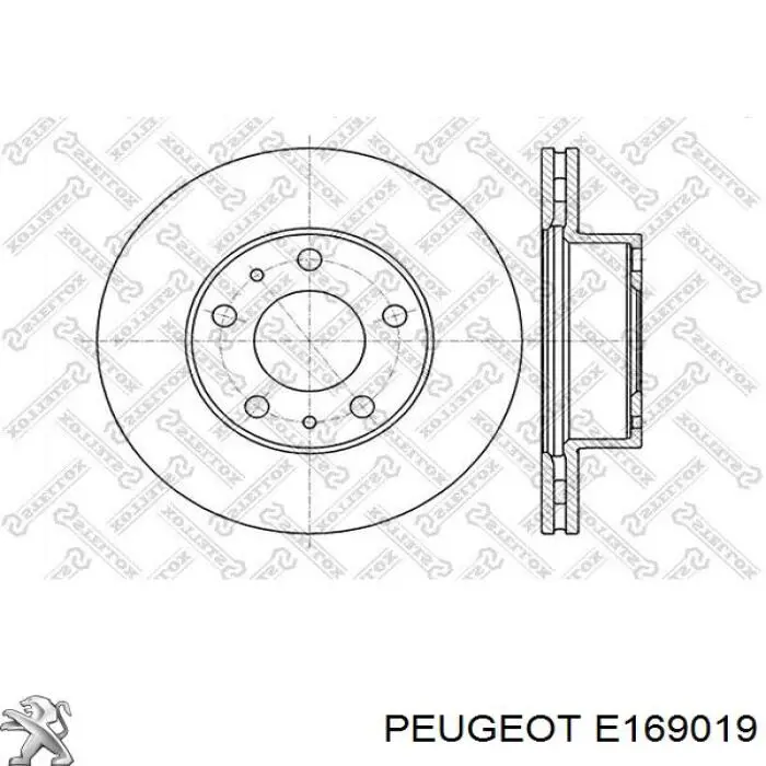 E169019 Peugeot/Citroen диск гальмівний передній