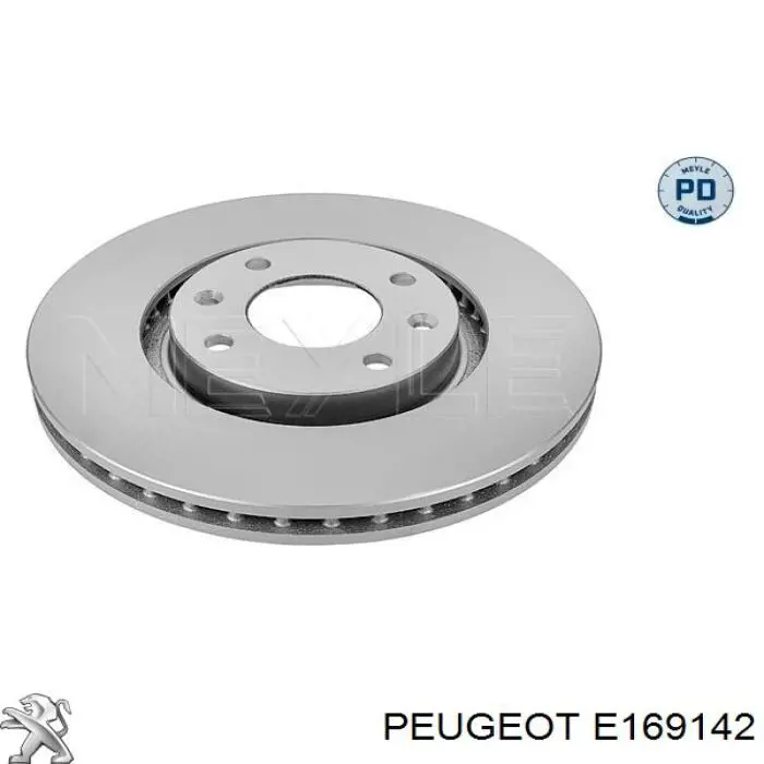Диск переднього гальма Peugeot/Citroen E169142 ціна, від 37.42 USD
