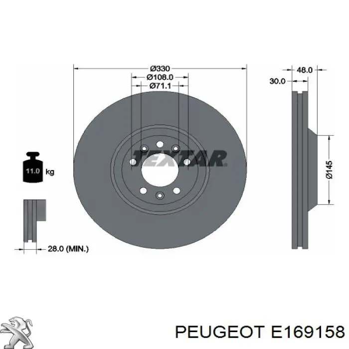  E169158 Peugeot/Citroen