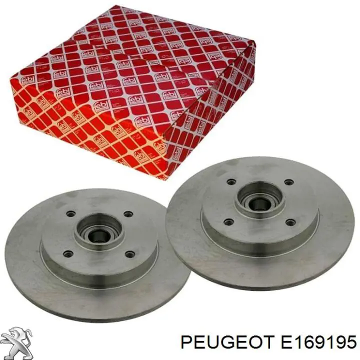 Диск гальмівний задній Peugeot/Citroen E169195