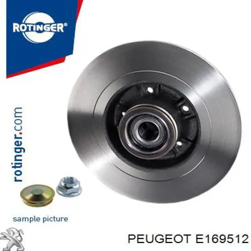 Купити E169512 Peugeot/Citroen Диск заднього гальма