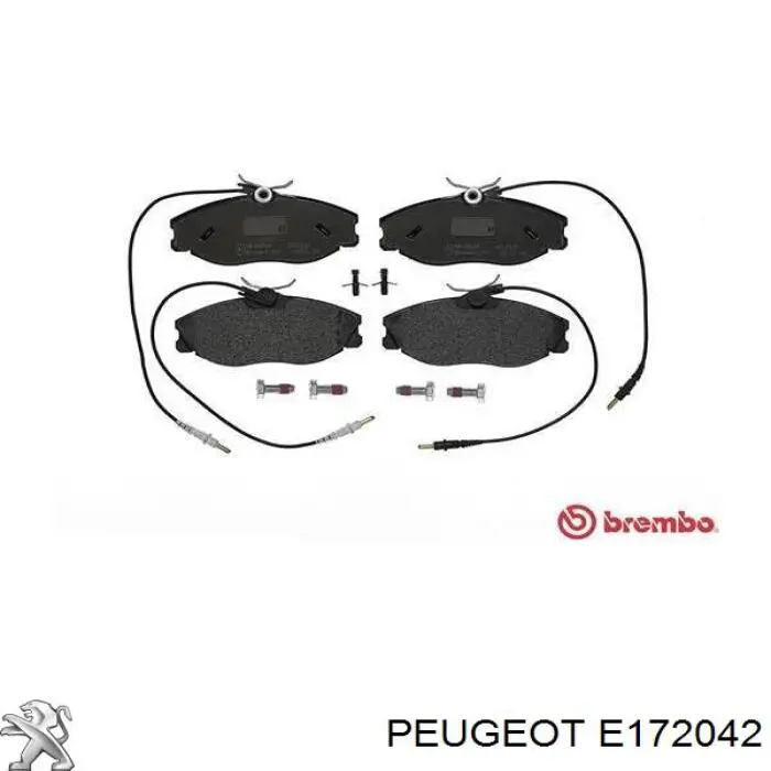 Купити E172042 Peugeot/Citroen Колодки гальмівні передні, дискові