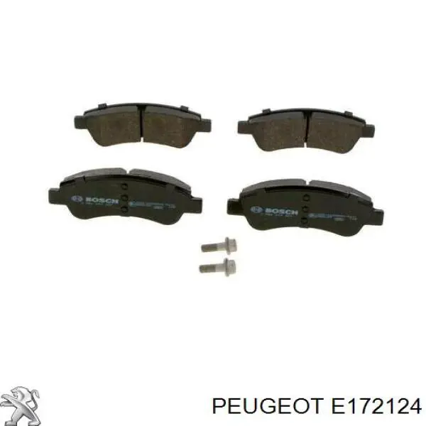 E172124 Peugeot/Citroen колодки гальмівні передні, дискові