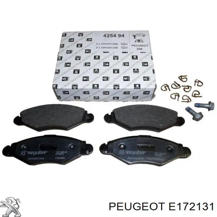 Гальмівні колодки Peugeot/Citroen E172131 ціна, від 16.25 USD