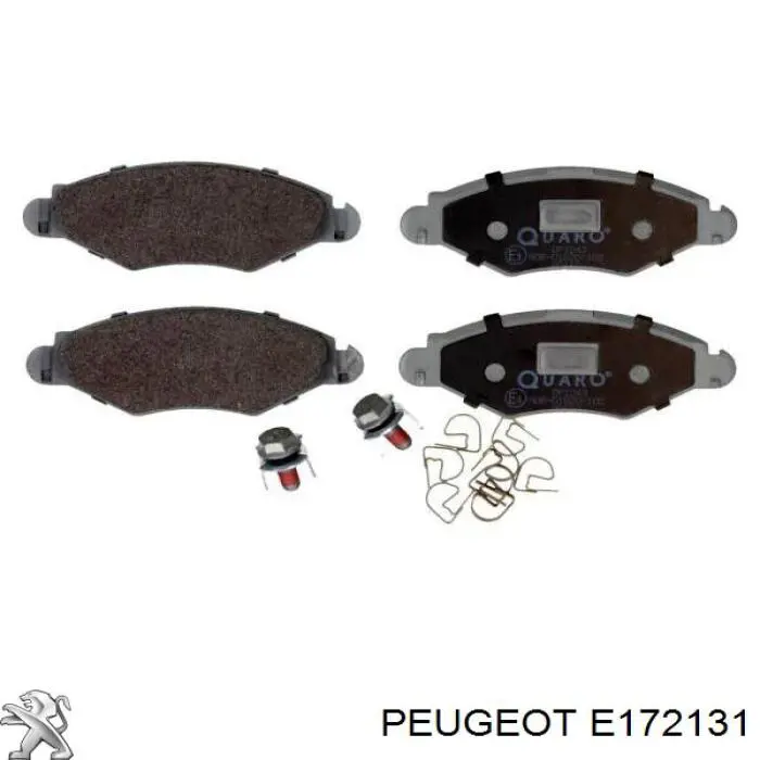 E172131 Peugeot/Citroen колодки гальмівні передні, дискові