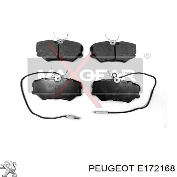 E172168 Peugeot/Citroen колодки гальмівні передні, дискові