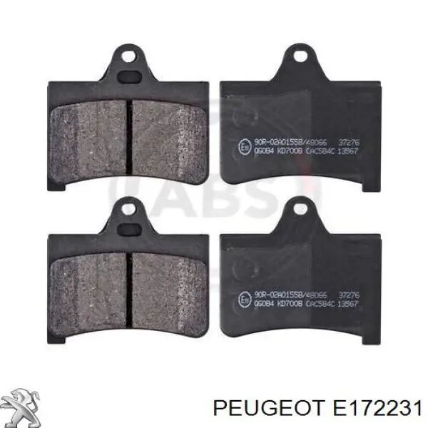Купити E172231 Peugeot/Citroen Задні колодки