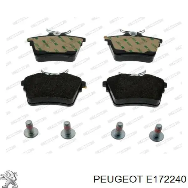 Купити E172240 Peugeot/Citroen Задні колодки