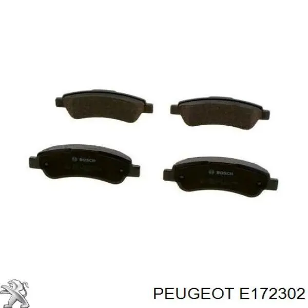 E172302 Peugeot/Citroen колодки гальмові задні, дискові