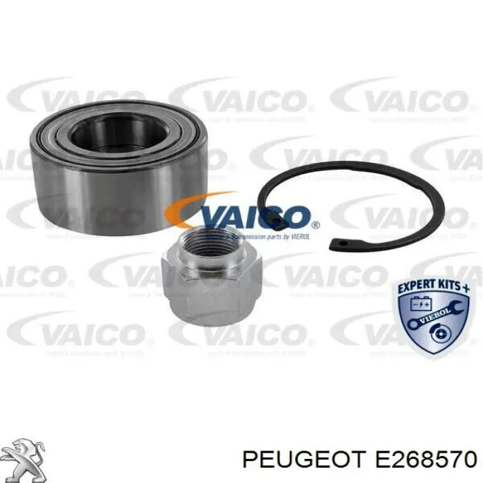 Комплект підшипник маточини передньої Peugeot/Citroen E268570 ціна, від 30.92 USD