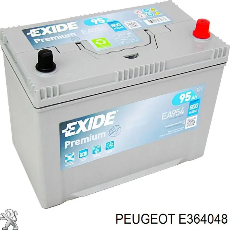 Купити E364048 Peugeot/Citroen Автомобільна батарея
