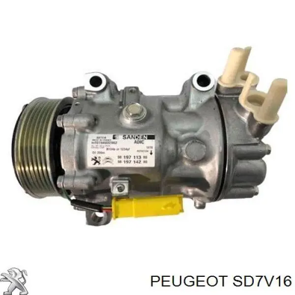 Компресор кондиціонера SD7V16 Peugeot/Citroen