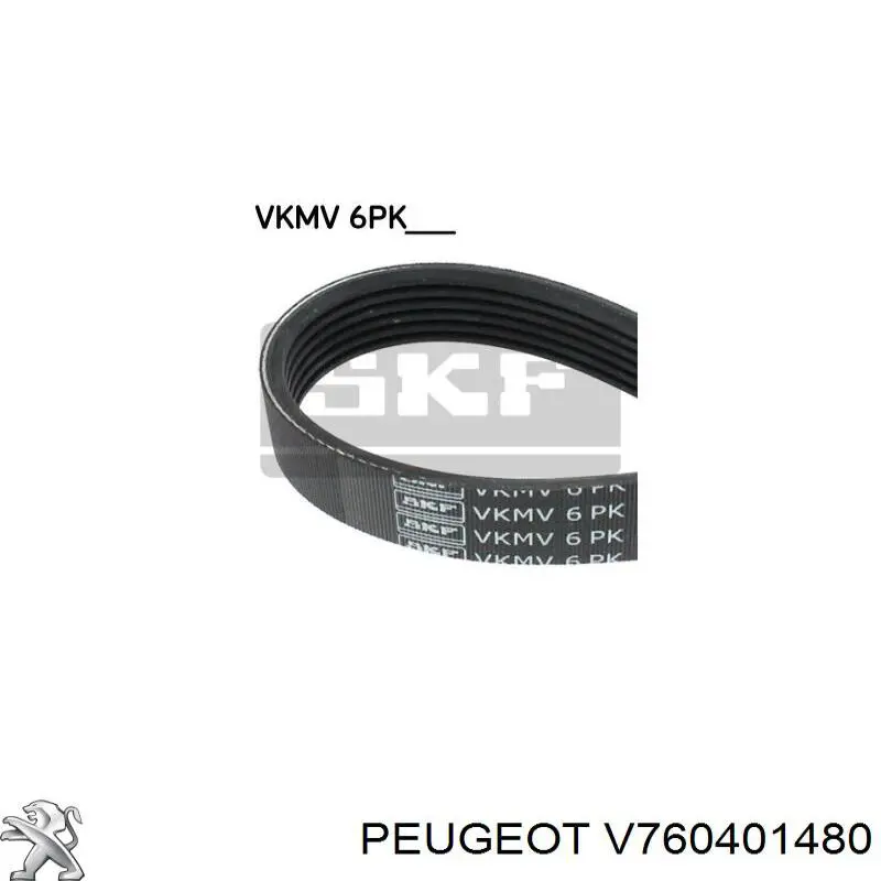 V760401480 Peugeot/Citroen Поліклиновий ремінь