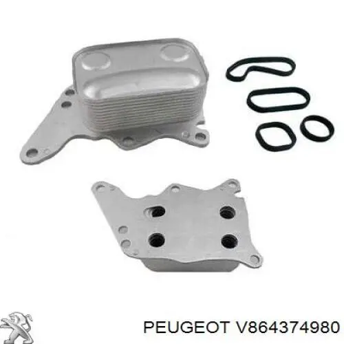 Корпус масляного фільтра Peugeot/Citroen V864374980 ціна, від 72.49 USD