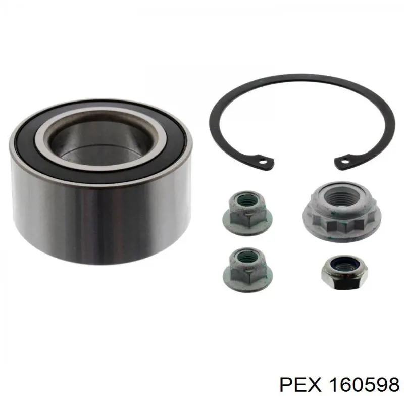 Комплект підшипник маточини передньої PEX 160598 ціна, від 19.95 USD
