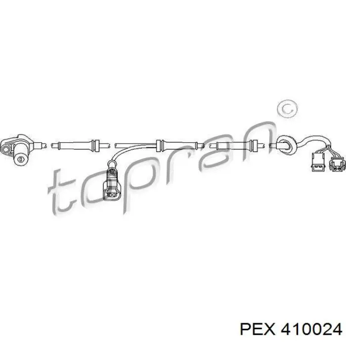 Датчик ABS передній PEX 410024 ціна, від 15.49 USD