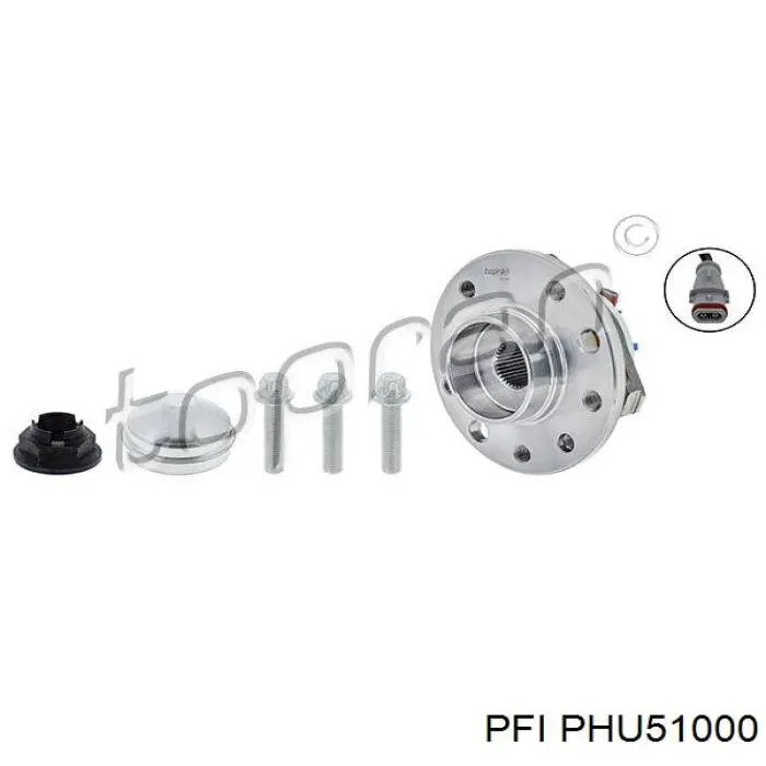 Маточина колеса передня PFI PHU51000 ціна, від 96.37 USD