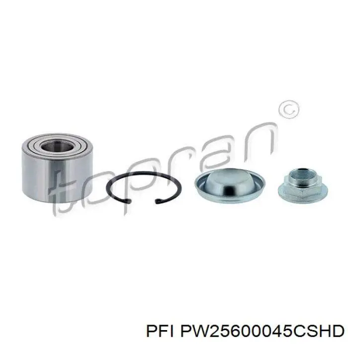 Підшипник маточини задньої PFI PW25600045CSHD ціна, від 21.66 USD