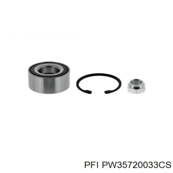 Комплект підшипник маточини передньої PFI PW35720033CS ціна, від 12.21 USD