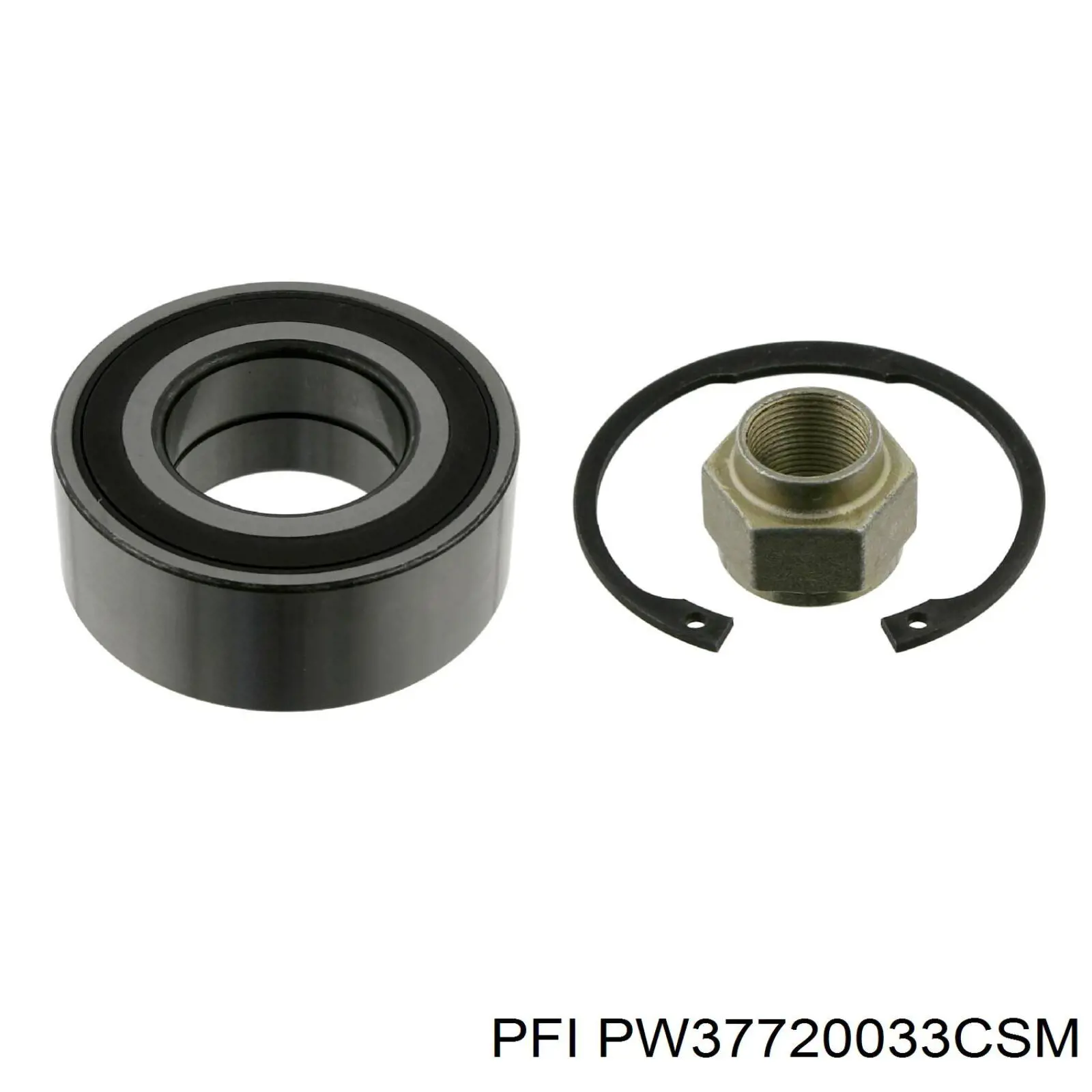 Комплект підшипник маточини передньої PFI PW37720033CSM ціна, від 30.96 USD