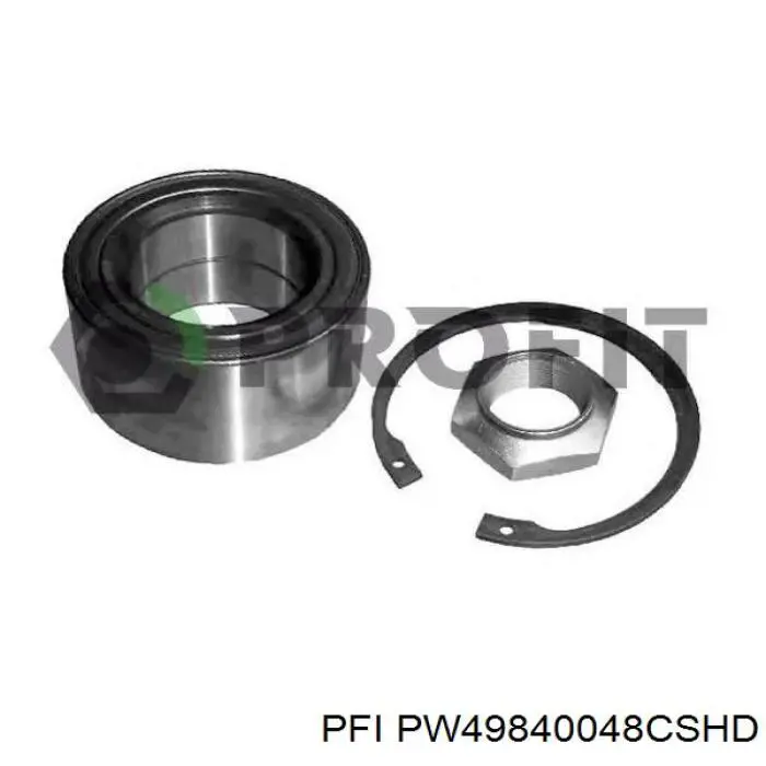 Комплект підшипник маточини передньої PFI PW49840048CSHD ціна, від 24.52 USD