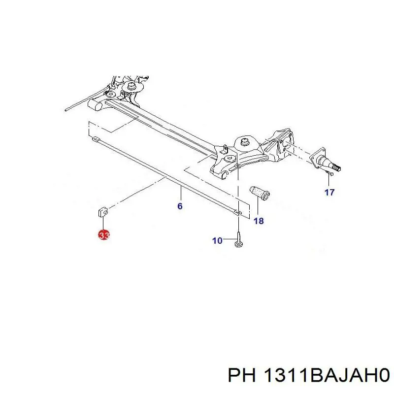 Сайлентблок задньої балки/підрамника Rapro 56113 ціна, від 5.21 USD