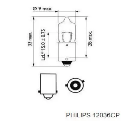 Лампочка 12036CP Philips