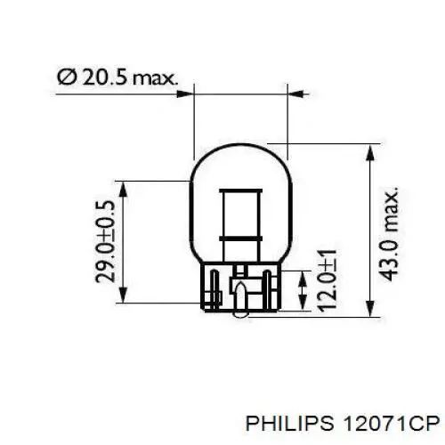 12071CP Philips лампочка