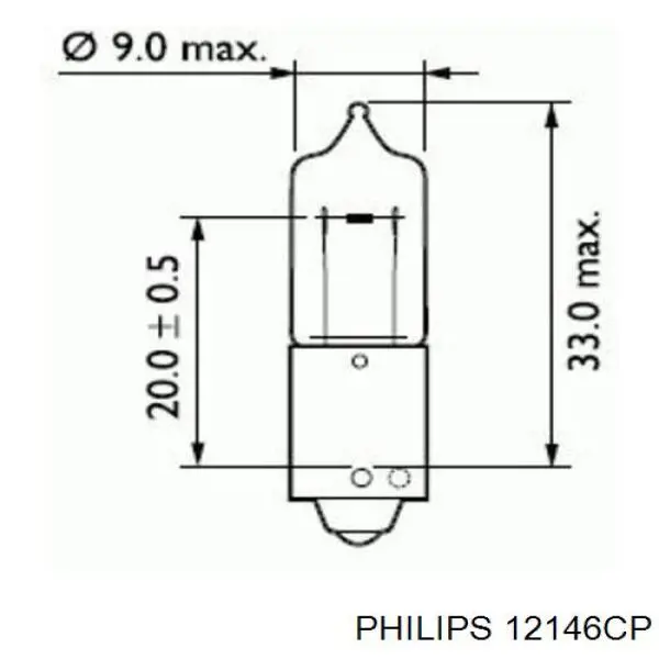 Лампочка 12146CP Philips