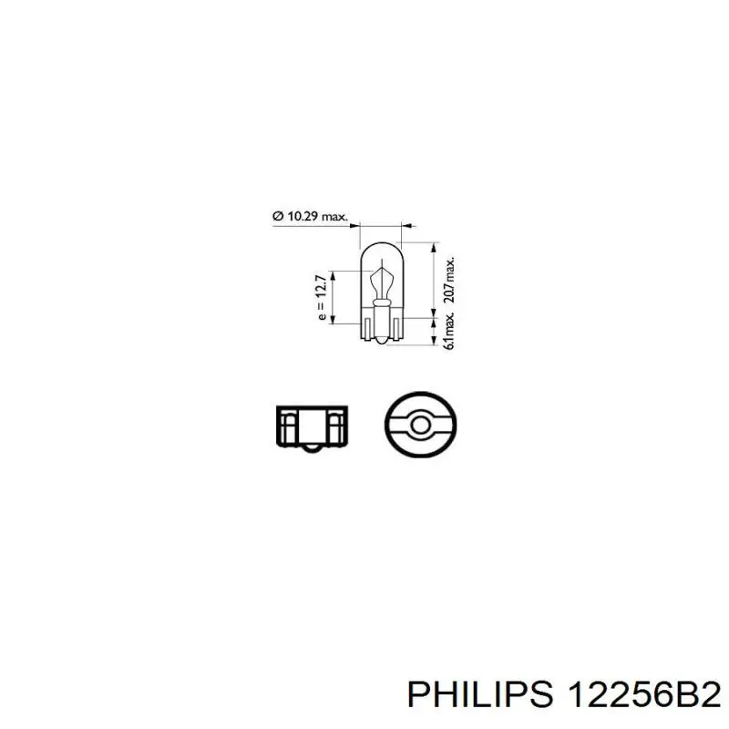 Купити 12256B2 Philips Лампочка плафону освітлення салону/кабіни