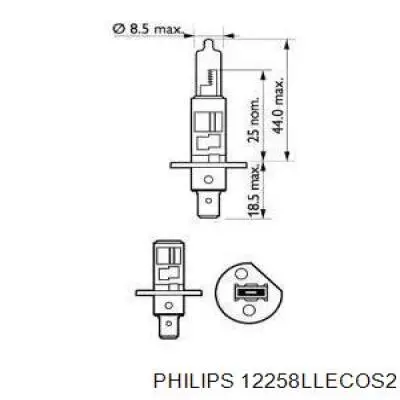 12258LLECOS2 Philips лампочка галогенна