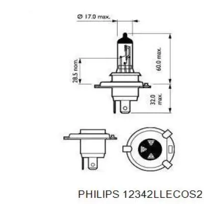 12342LLECOS2 Philips лампочка галогенна