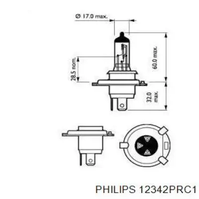 Лампочка галогенна Philips 12342PRC1