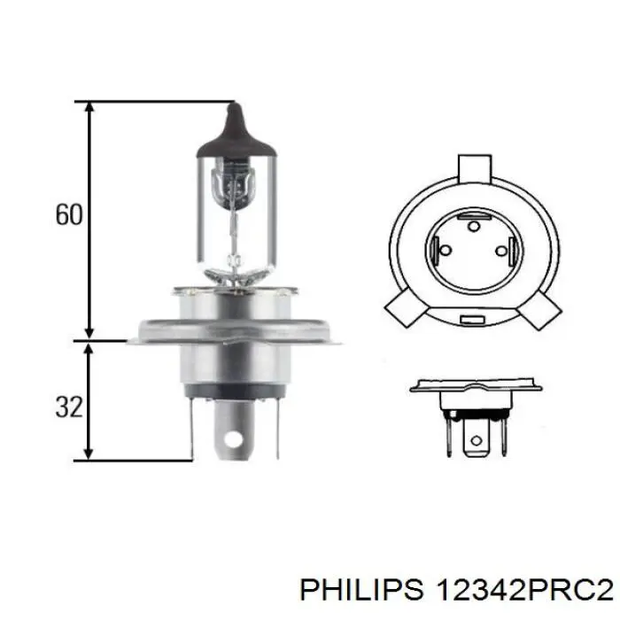Лампочка галогенна Philips 12342PRC2