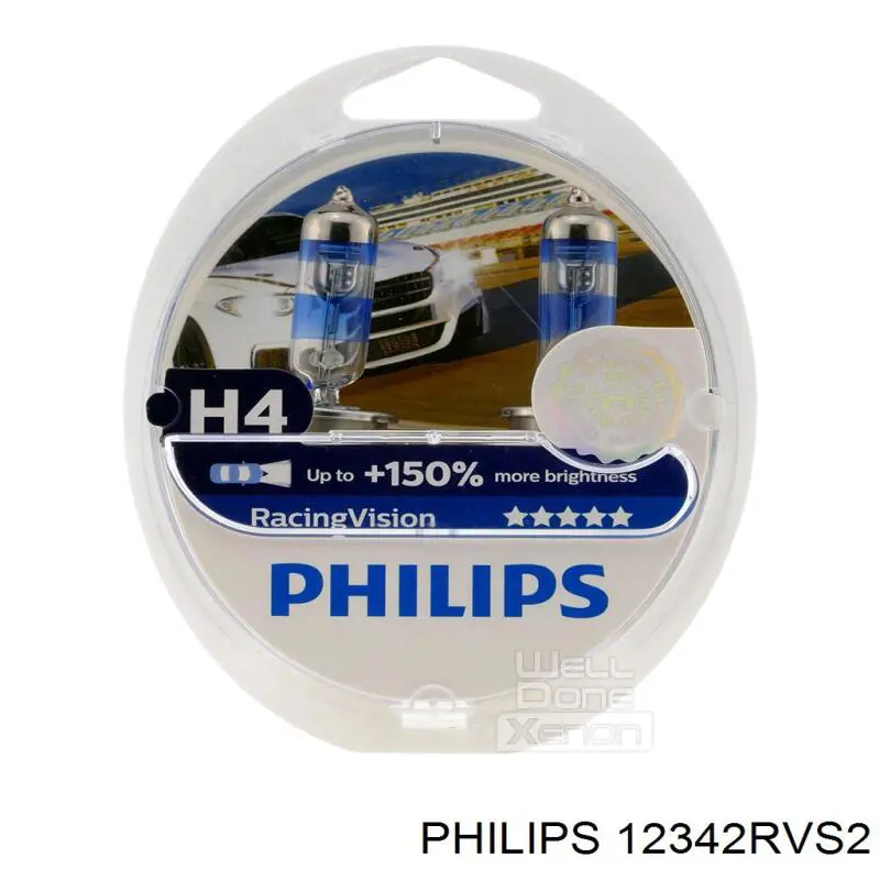 Лампочка галогенна Philips 12342RVS2 ціна, від 2.82 USD