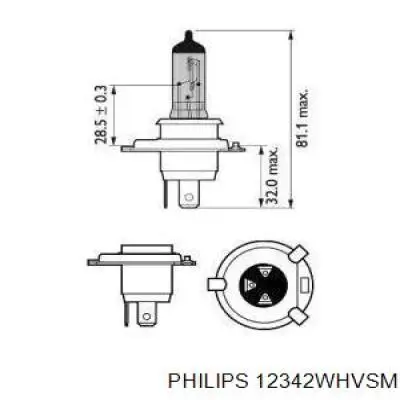 Лампочка галогенна Philips 12342WHVSM