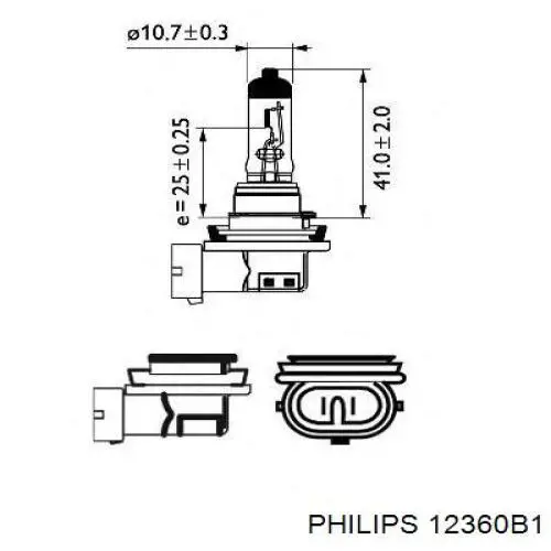 Лампочка галогенна Philips 12360B1 ціна, від 9.13 USD