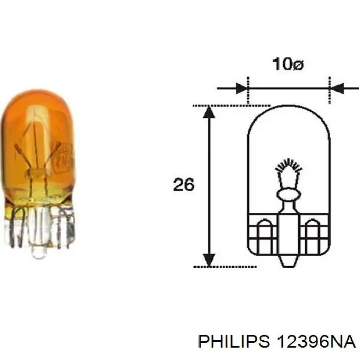 12396NA Philips Лампочка переднього габариту