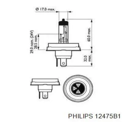 Лампочка галогенна Philips 12475B1 ціна, від 2.45 USD